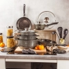 ZESTAW GARNKÓW CERAMICZNO MARMURKOWYCH NA INDUKCJE 17 ELE ZL-7215
